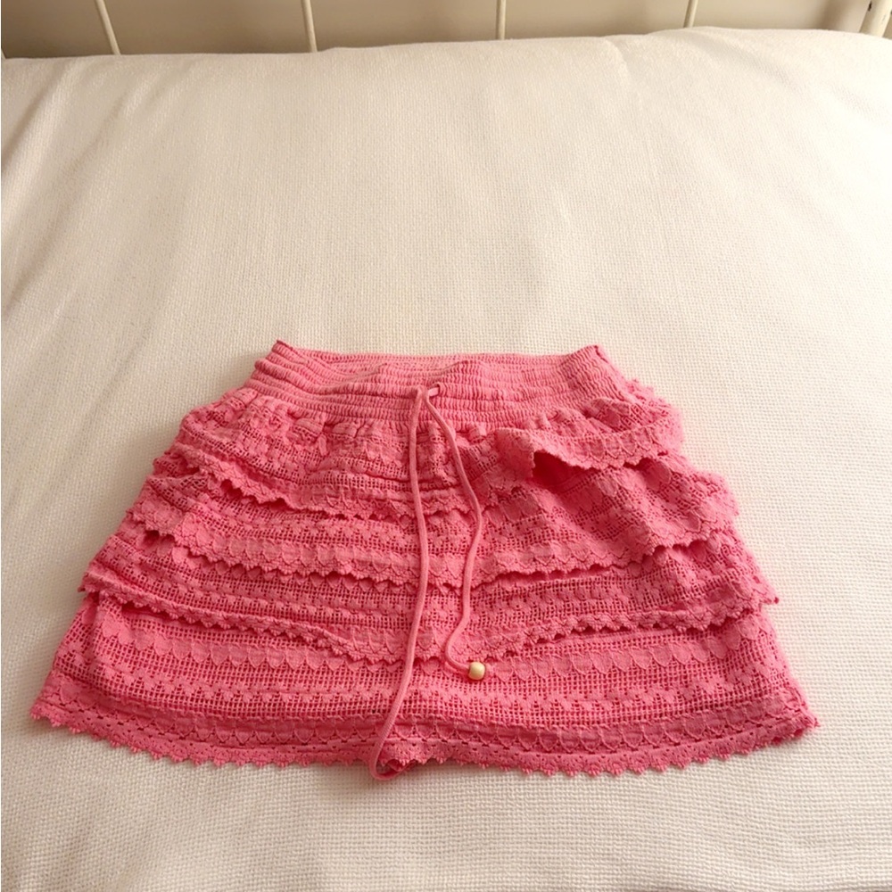 Altar'd State Pink Lace Skirt